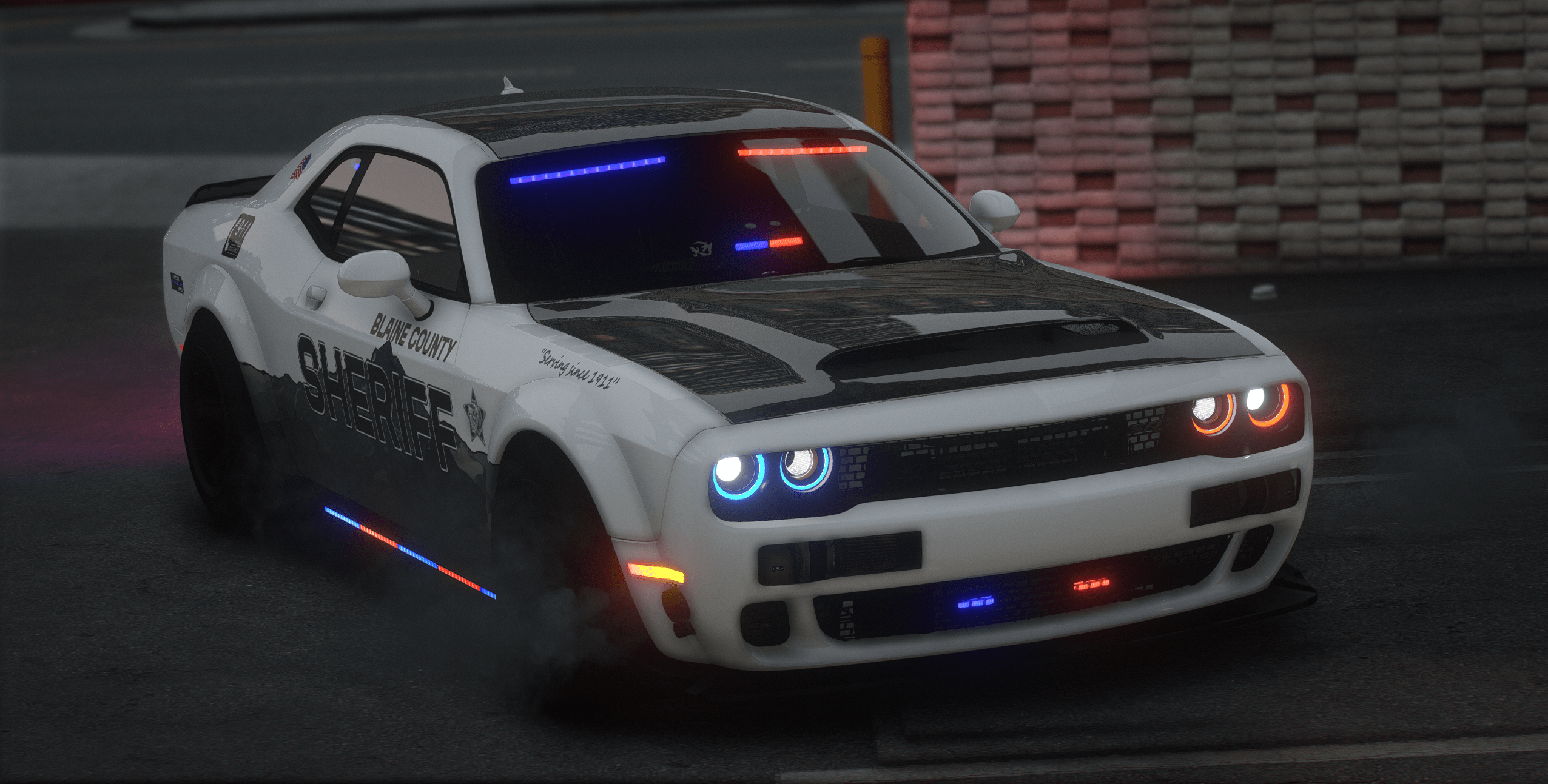 2022 Dodge Challenger Demon Twin Turbo FiveM Police Vehicle